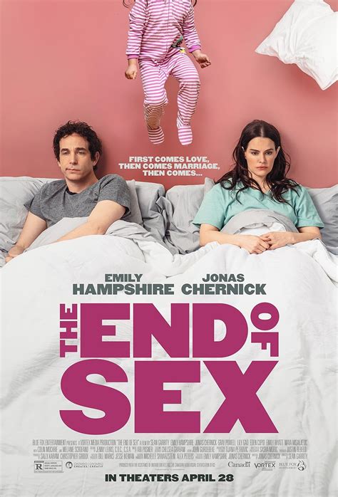Cinema 8 Months Ago April 28, 2023 The End of Sex Release Date. The movie The End of Sex is already released on Cinema in the USA. The upcoming Blu-ray, DVD and VOD release date in the USA and UK and Cinema release date in the UK is to be announced.